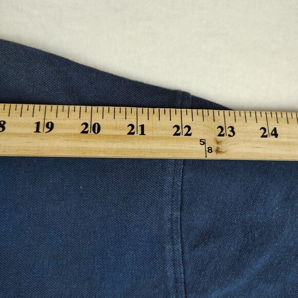 VTG Blue Georgia Tech Polo Shirt J Wesley Hanes Tag Embroidered Mens 2XL - Picture 7 of 8